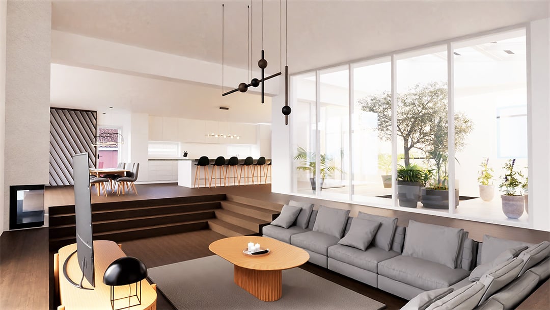 Villa 7814 vardagsrum