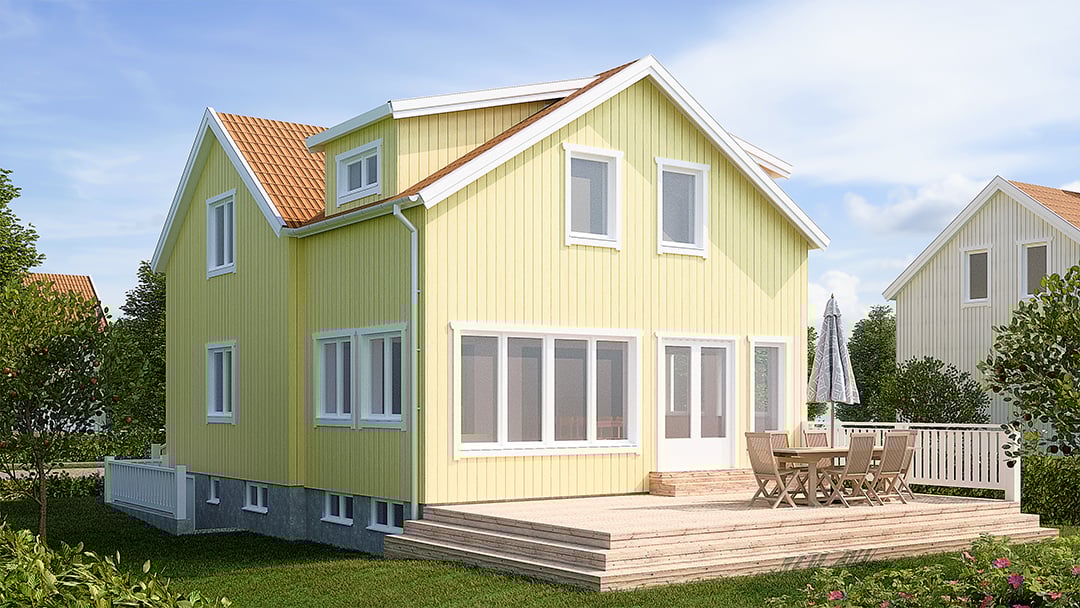 Tillbyggnation villa