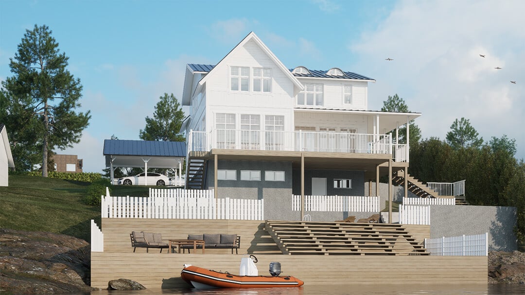 Villa 1970 tillbyggnation