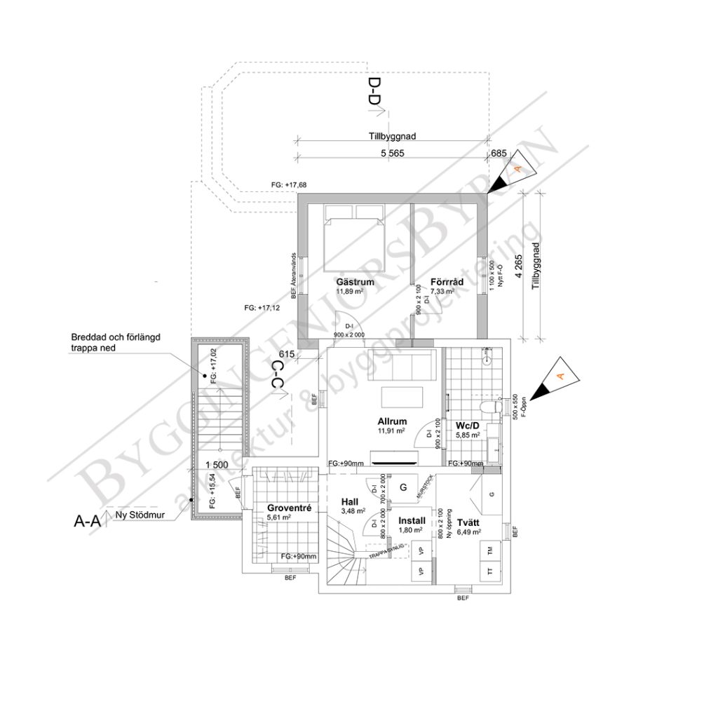 Planlösning källarplan