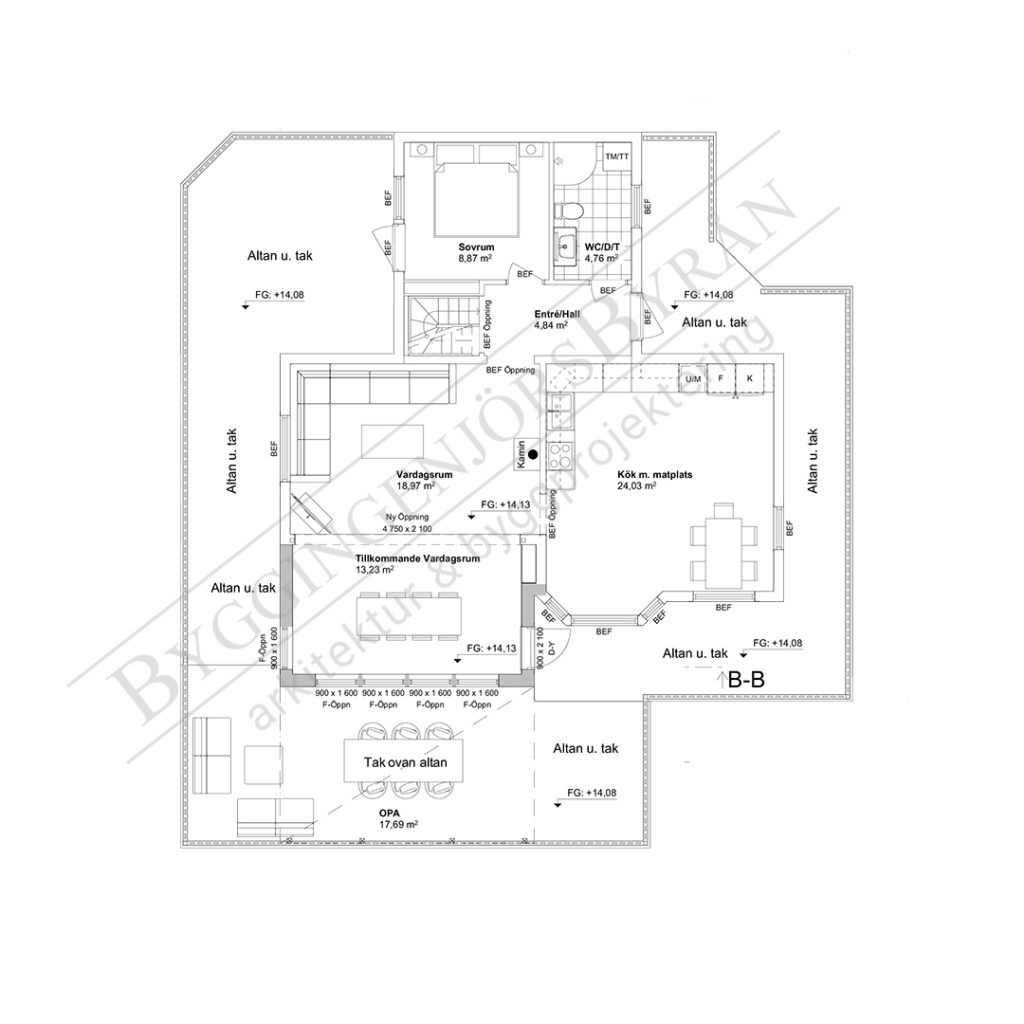 Planlösning bottenplan