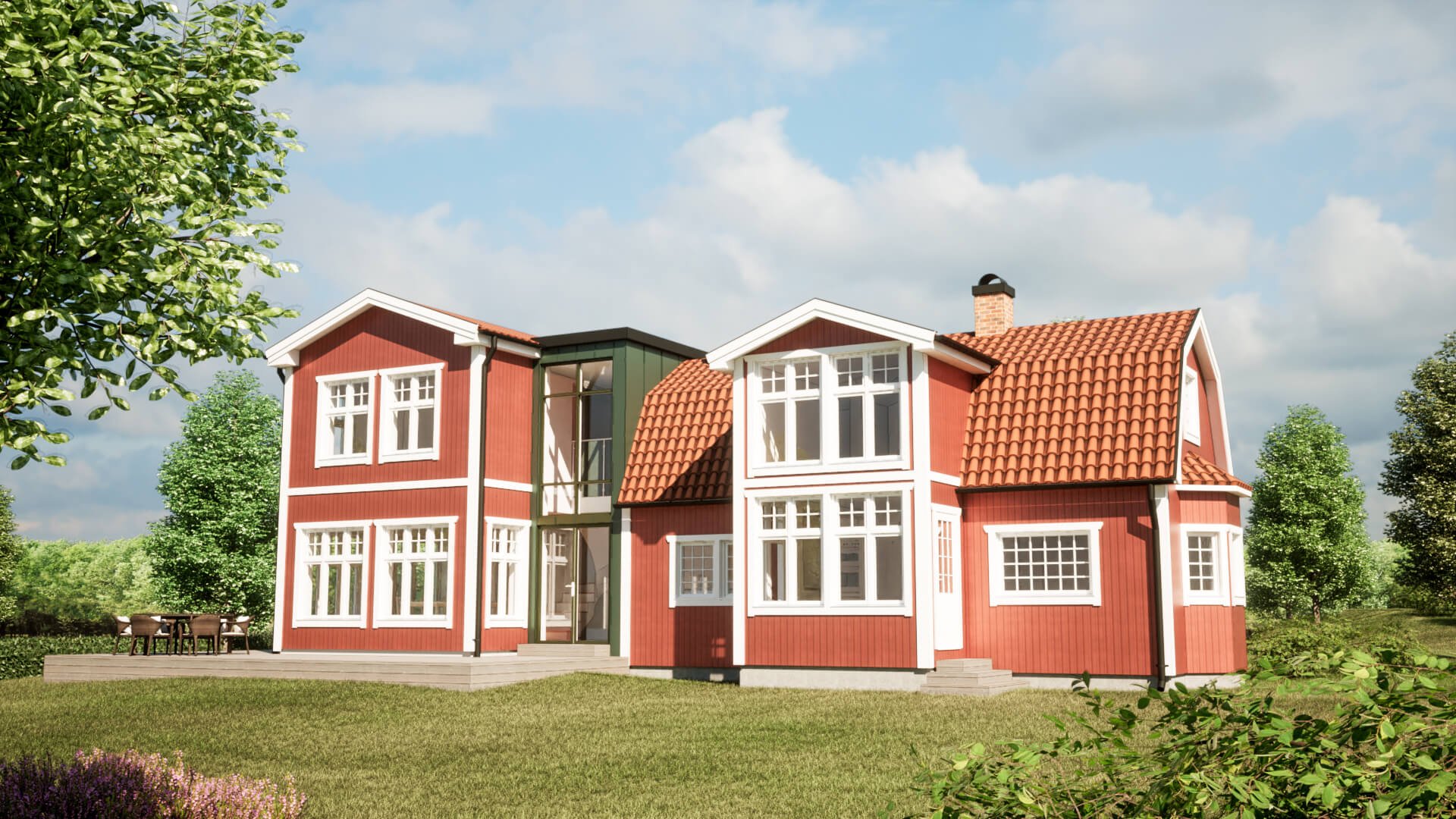 Tillbyggnation villa