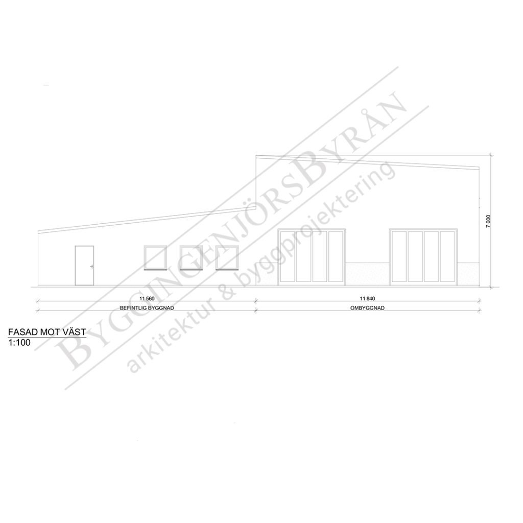 Fasadritning industri 