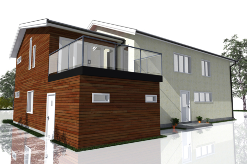 Efter - Baksida mot nordväst