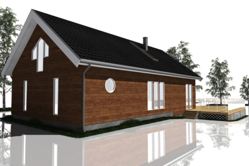 Efter - Baksida mot nordväst