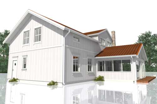 Efter - Baksida mot norr