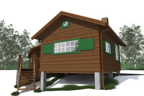 Efter - Baksida mot norr