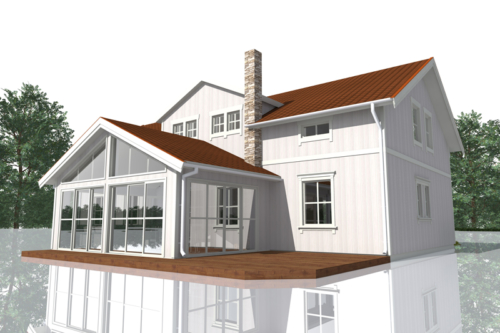 Efter - Baksida mot öster