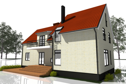 Efter - Baksida mot öster