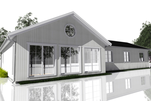 Efter - Baksida mot söder