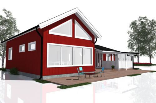 Efter - Baksida mot sydväst