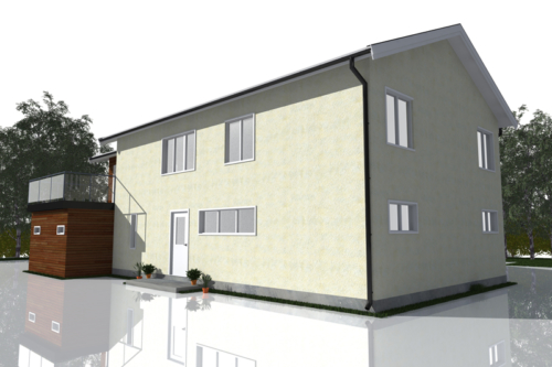 Efter - Baksida mot sydväst