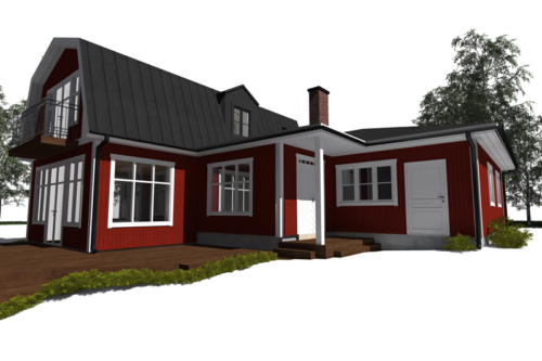 Efter - Framsida mot nordost 1