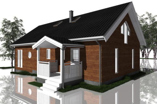 Efter - Framsida mot nordost