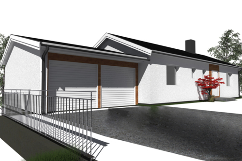 Efter - Framsida mot nordost