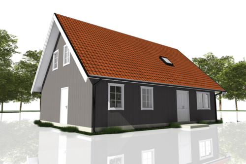 Efter - Framsida mot nordost