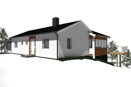 Efter - Framsida mot nordväst