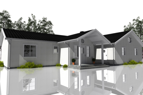 Efter - Framsida mot norr