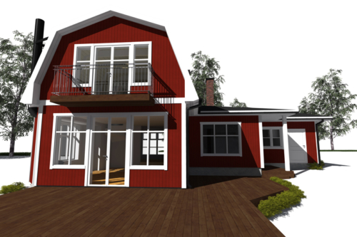 Efter - Framsida mot öster