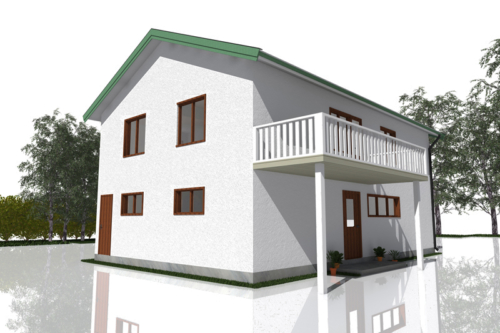 Före - Baksida mot nordväst