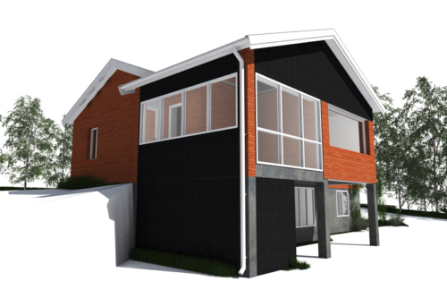 Före - Baksida mot sydväst