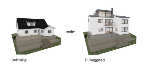 Husmodell 1042 - Utvändig vy 1