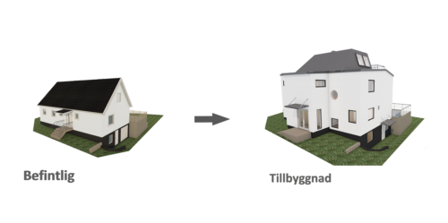 Husmodell 1042 - Utvändig vy 3