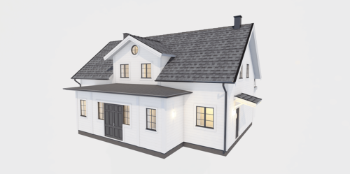 Husmodell 1199 - Utvändig vy 1