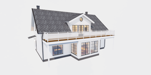 Husmodell 1199 - Utvändig vy 2