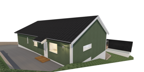 Husmodell 1290 - Utvändig vy 3