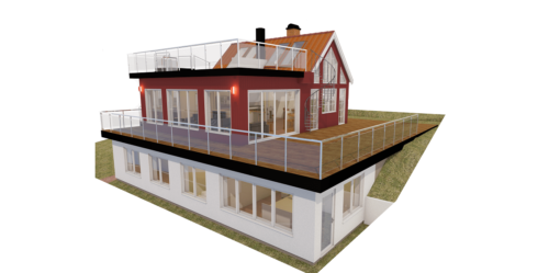 Husmodell 1966 - Utvändig vy 1