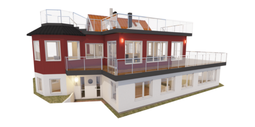 Husmodell 1966 - Utvändig vy 2