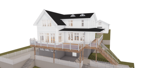 Husmodell 1970 - Utvändig vy 2