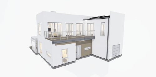 Husmodell 2084 - Utvändig vy 3