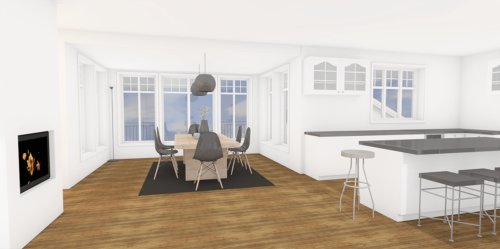 Husmodell 2098 - Invändig vy