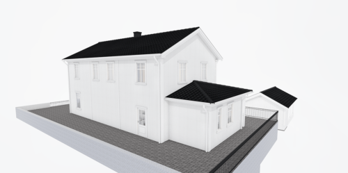 Husmodell 2098 - Utvändig vy 3