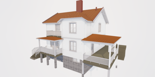 Husmodell 2314 - Utvändig vy 3