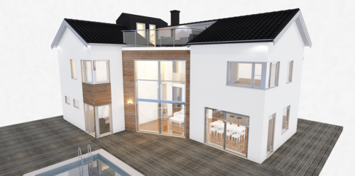 Husmodell 2707 - Utvändig vy 1