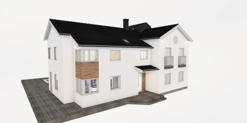 Husmodell 2707 - Utvändig vy 2