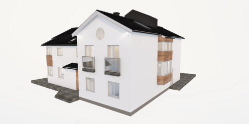 Husmodell 2707 - Utvändig vy 3