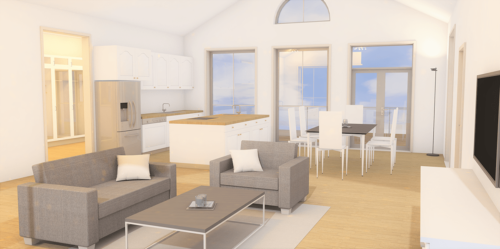 Husmodell 3042 - Invändig vy