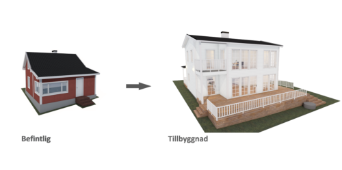 Husmodell 3104 - Utvändig vy 1