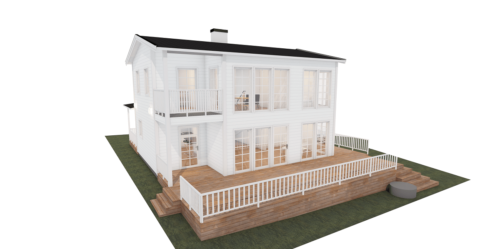 Husmodell 3104 - Utvändig vy 2