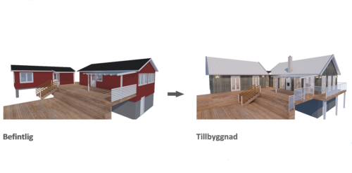 Husmodell 3442 - Utvändig vy 1