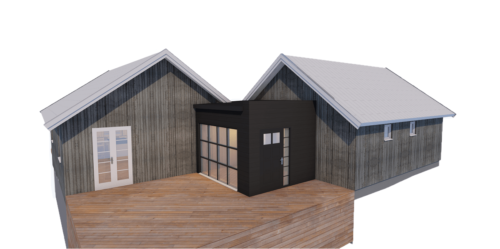 Husmodell 3442 - Utvändig vy 3