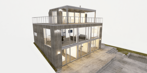 Husmodell 3601 - Utvändig vy 1