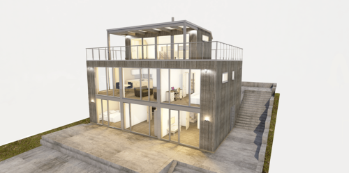 Husmodell 3601 - Utvändig vy 2