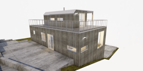 Husmodell 3601 - Utvändig vy 3