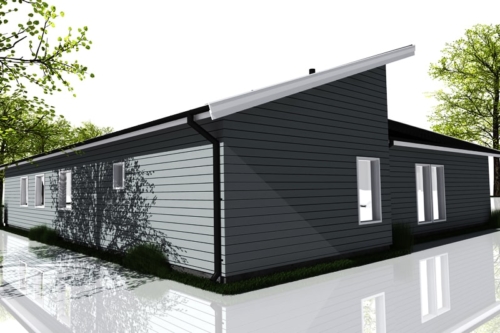 Husmodell 788 - Baksida mot Norr