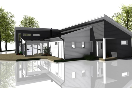 Husmodell 788 - Framsida mot Sydväst